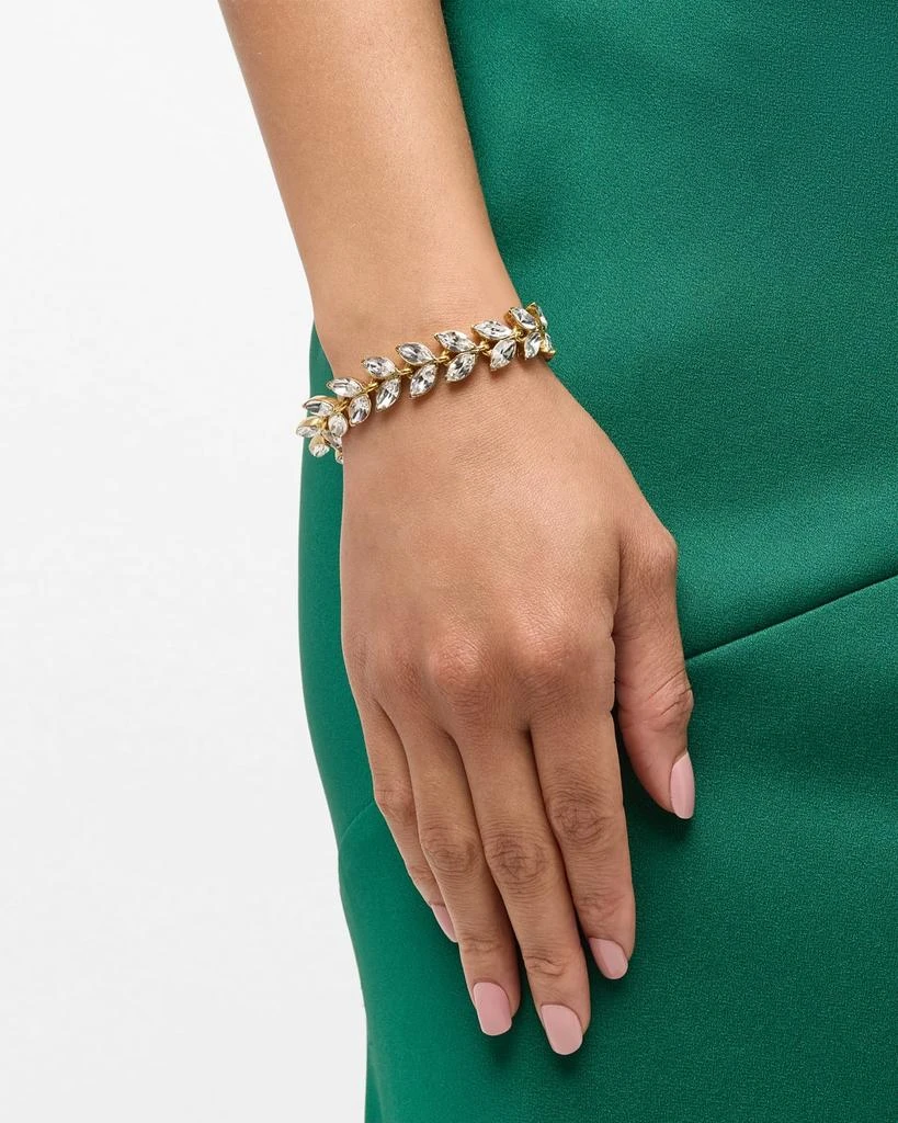 Oscar de la Renta Crystal Leaf Bracelet 2