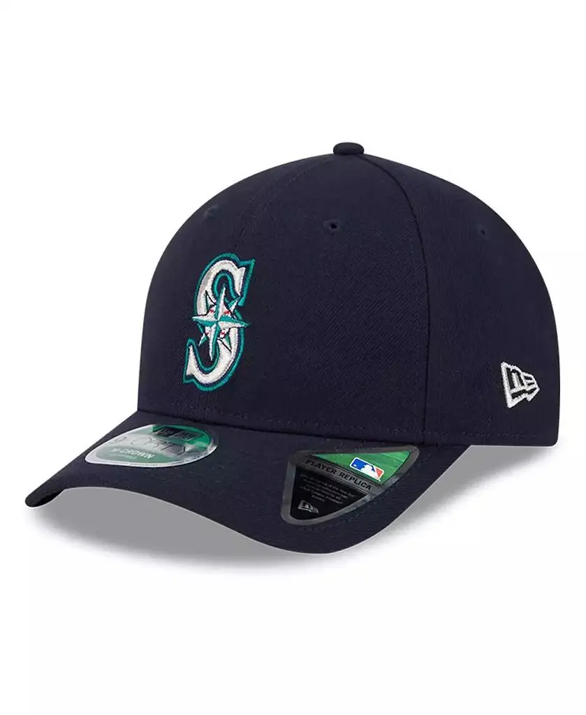 New Era Men's Navy Seattle Mariners Player Replica 9FORTY Adjustable Hat