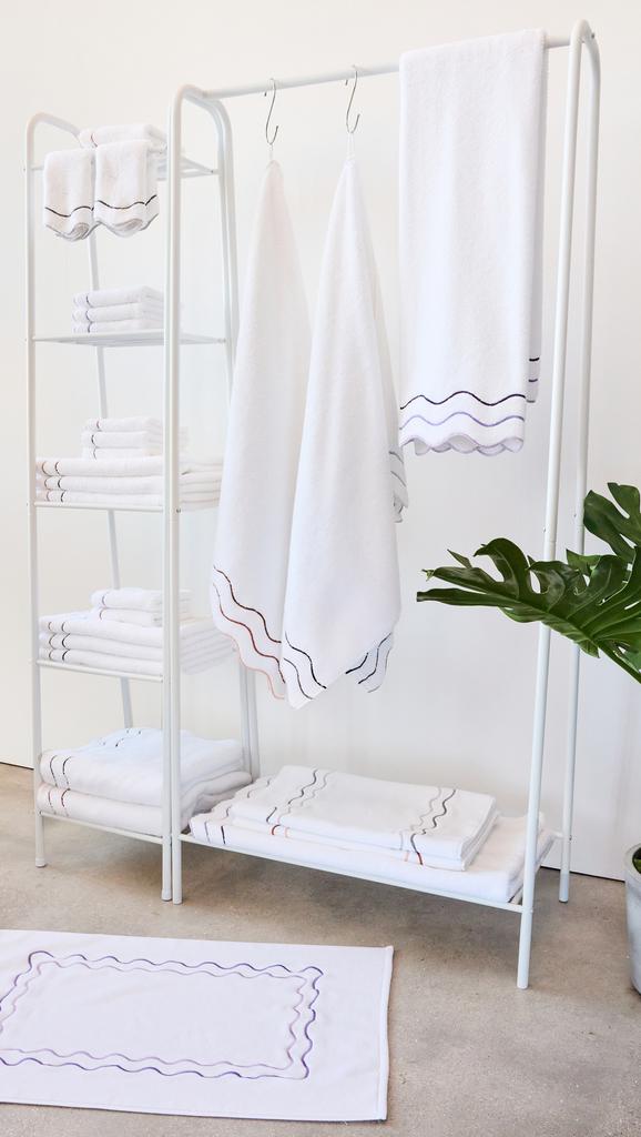 Kassatex Shopbop x Scalloped Hand Towel Set of 2