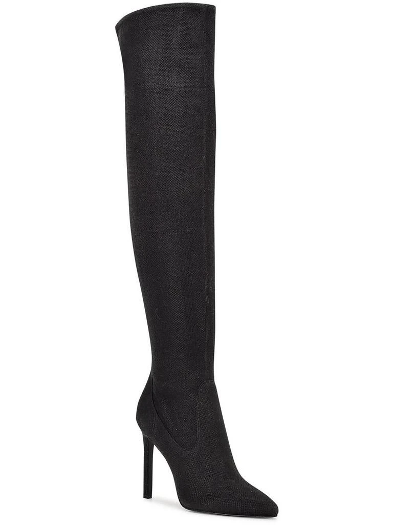 Nine West Tacy 3 Womens Faux leather Side Zip Over-The-Knee Boots 1