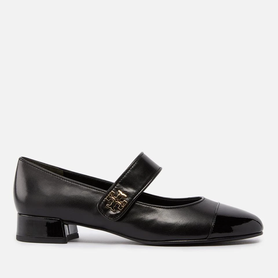 Tory Burch TORY BURCH WOMEN'S CAP-TOE LEATHER MARY JANE HEELS 1