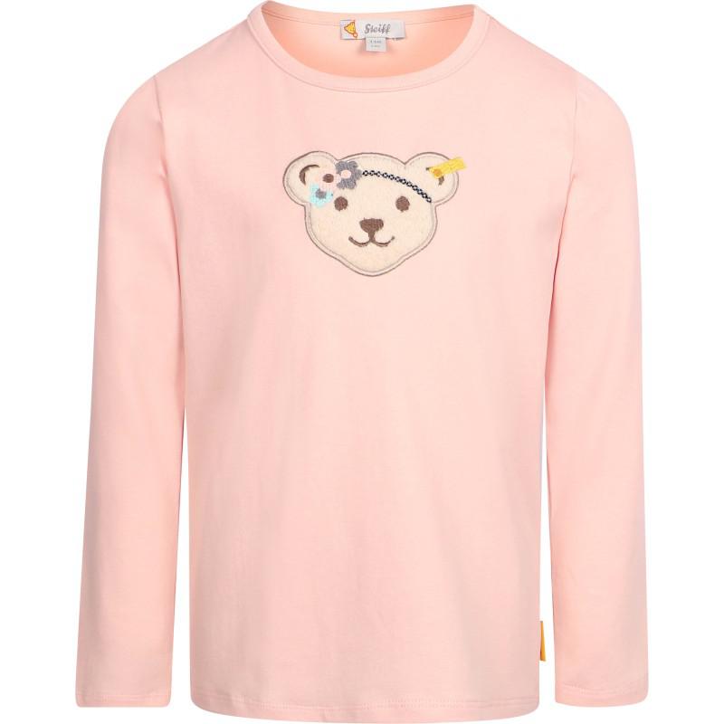 Steiff Logo bear long sleeved t shirt in pink