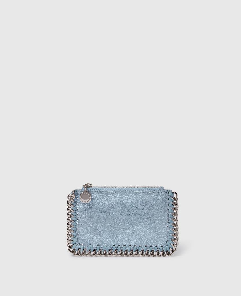 Stella McCartney Stella McCartney - Falabella Zip Cardholder, Woman, Sapphire blue