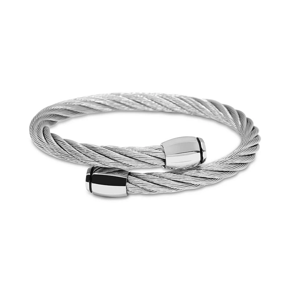 CHARRIOL Cable Bypass Bangle Bracelet in Stainless Steel 3