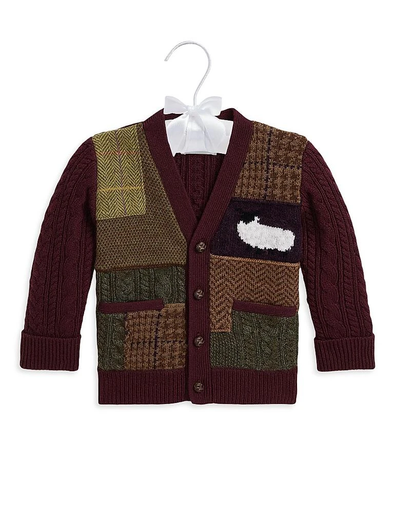 Ralph Lauren Baby Boy's Patchwork Herringbone Cardigan 1