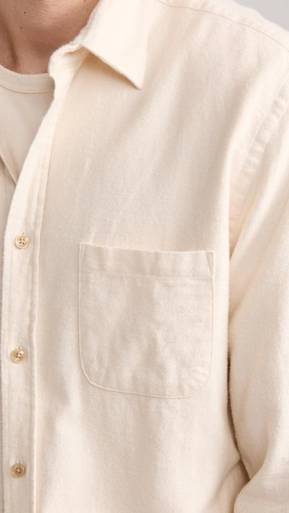 Portuguese Flannel Teca Ecru Button Down Shirt 5