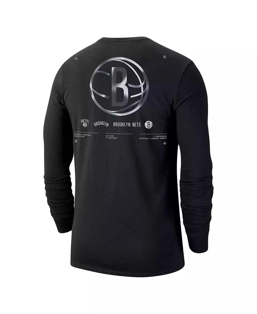 NIKE Men's Black Brooklyn Nets Essential Air Traffic Control Long Sleeve T-shirt 3