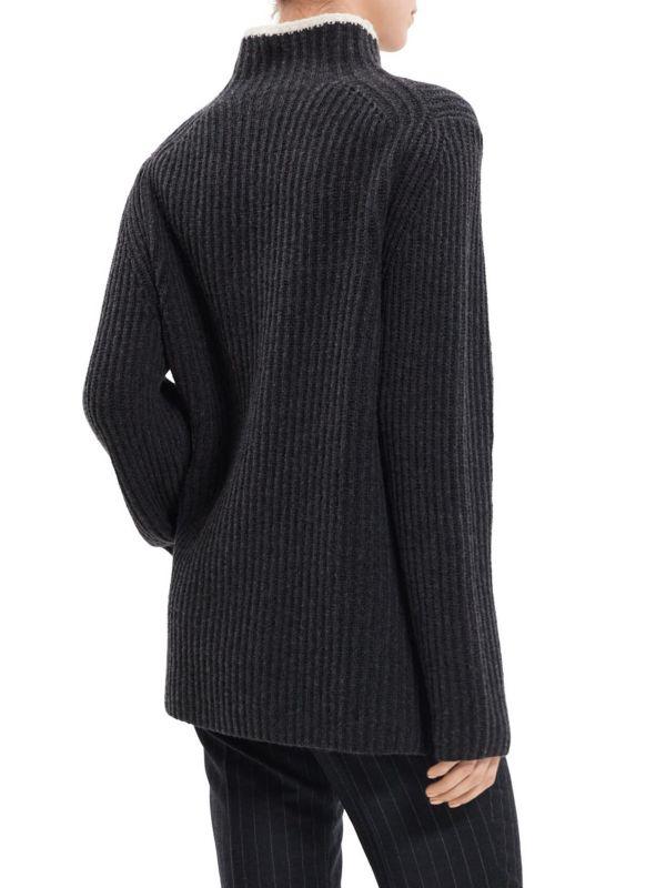 Theory Karenia Ribbed Wool & Cashmere Sweater
