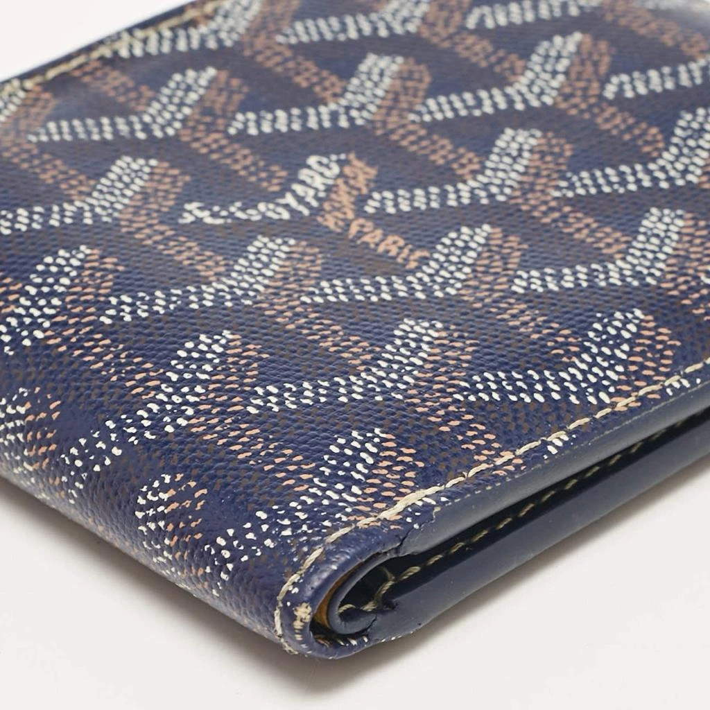 Goyard Goyard Blue Goyardine Coated Canvas Victoire Bifold Wallet 12