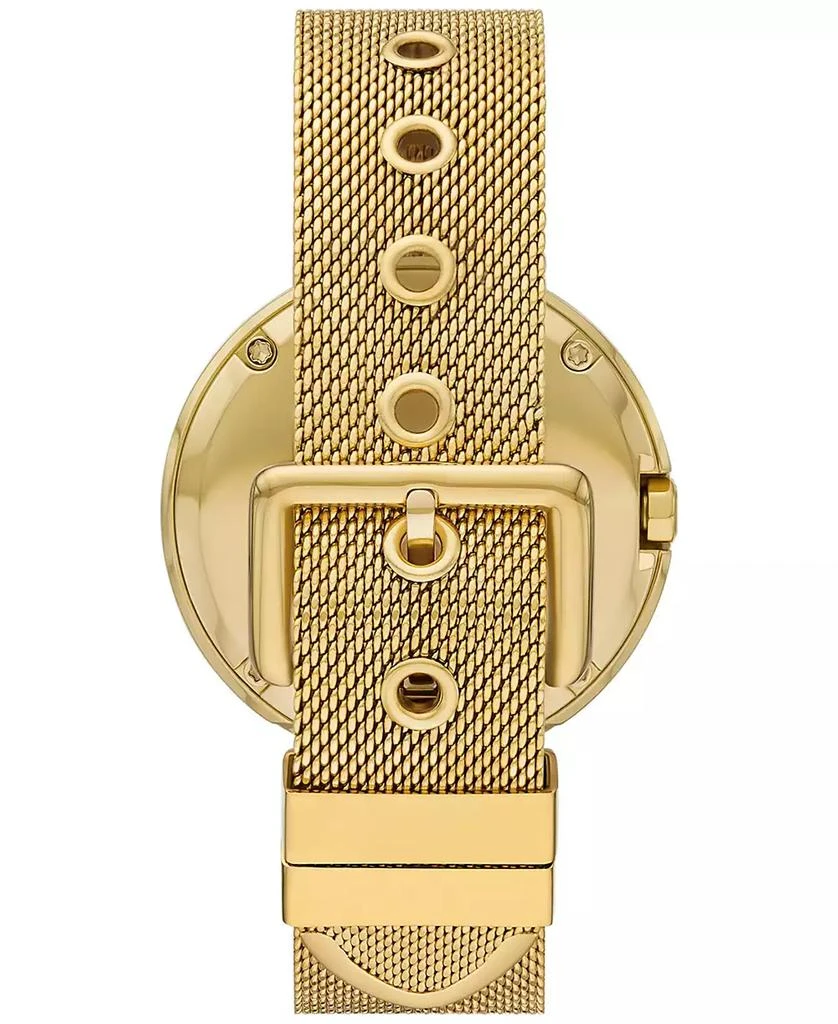 Tory Burch Women's The Pierced Gold-Tone Stainless Steel Mesh Bracelet Watch 36mm 3