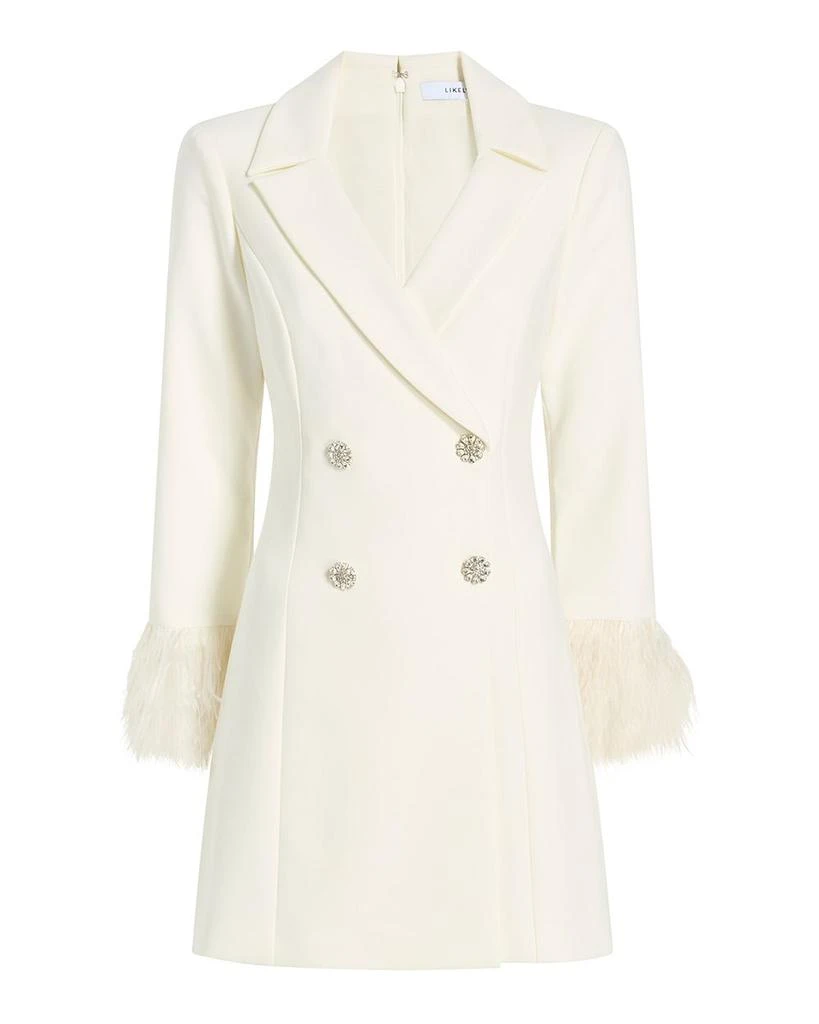 Likely Gloria Feather Cuff Blazer Dress 6