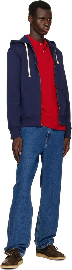 Ralph Lauren Navy Fleece Full-Zip Hoodie 4