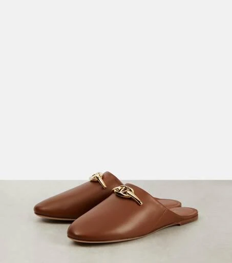 Valentino VLogo Signature leather mules 5