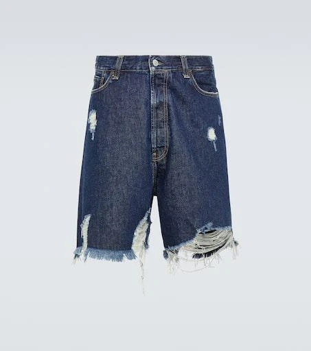 Acne Studios Distressed denim shorts 1