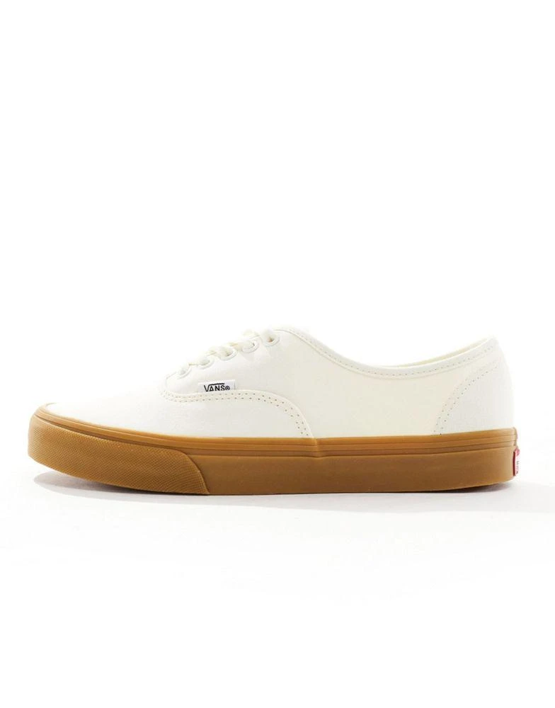 Vans Vans Authentic gum sole trainers in off white 5
