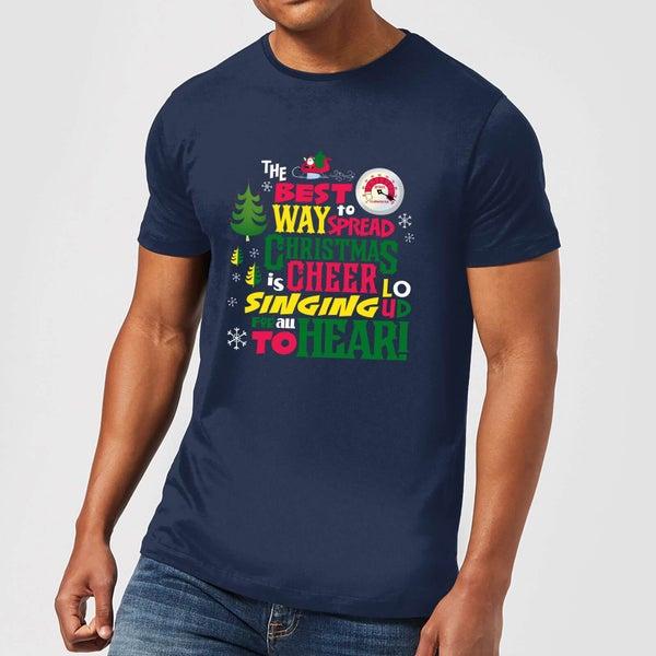 Elf Elf Christmas Cheer Men
s Christmas T-Shirt - Navy