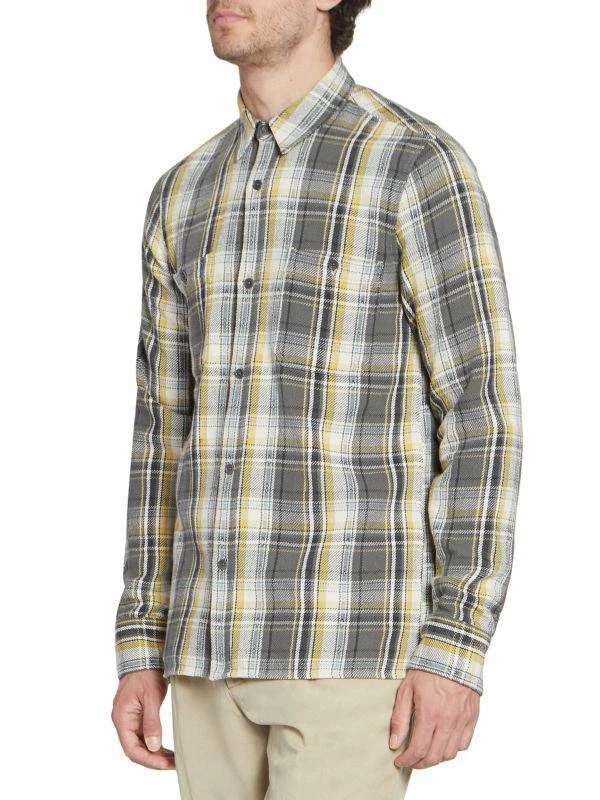 Officine Générale Ahmad Plaid Button-Front Shirt 3