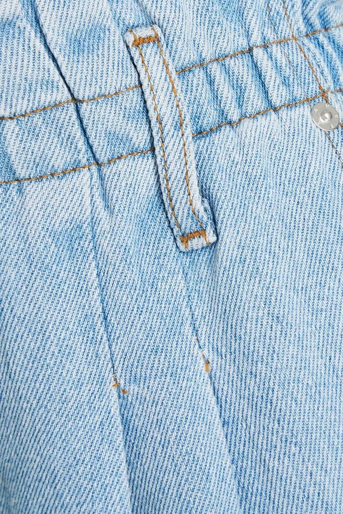 FRAME Pleated denim shorts 4