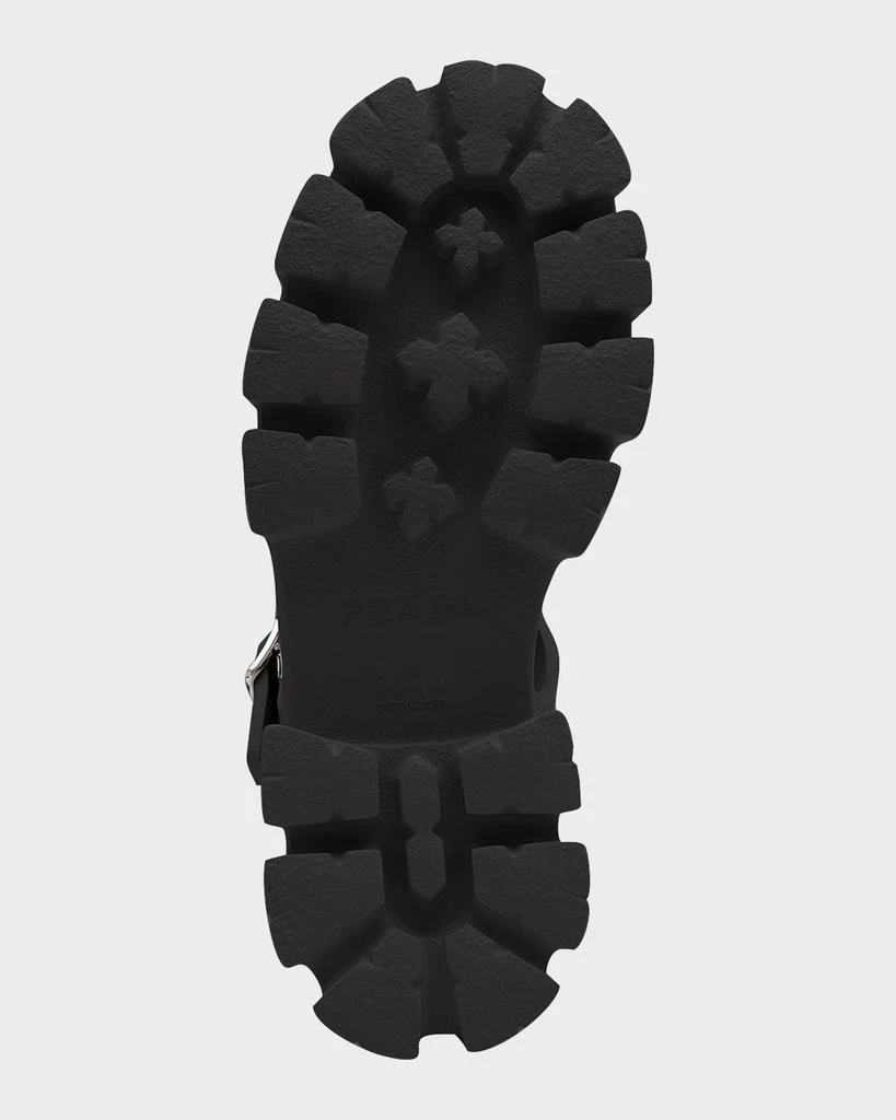 Prada Rubber Logo Chunky-Sole Fisherman Sandals 7