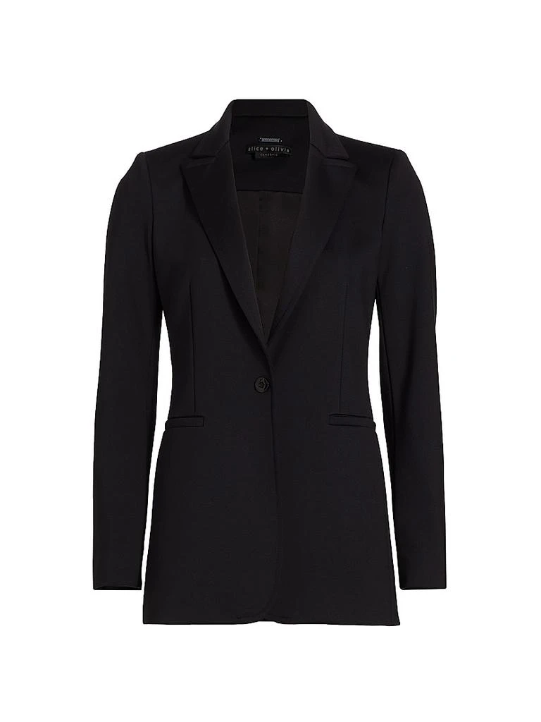 Alice + Olivia Breann Long Fitted Blazer 1