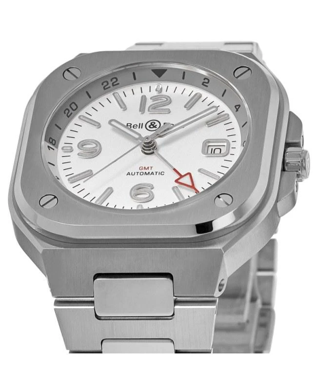 Bell & Ross Bell & Ross BR 05 GMT Silver Dial Steel Men's Watch BR05G-SI-ST/SST 4