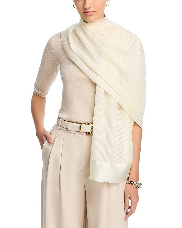 Echo Design Satin Stripe Metallic Silk Wrap