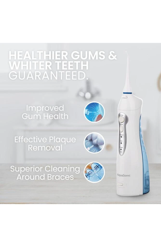 AquaSonic Vibe Series Ultra-Whitening Toothbrush & Aqua Flosser Set 9