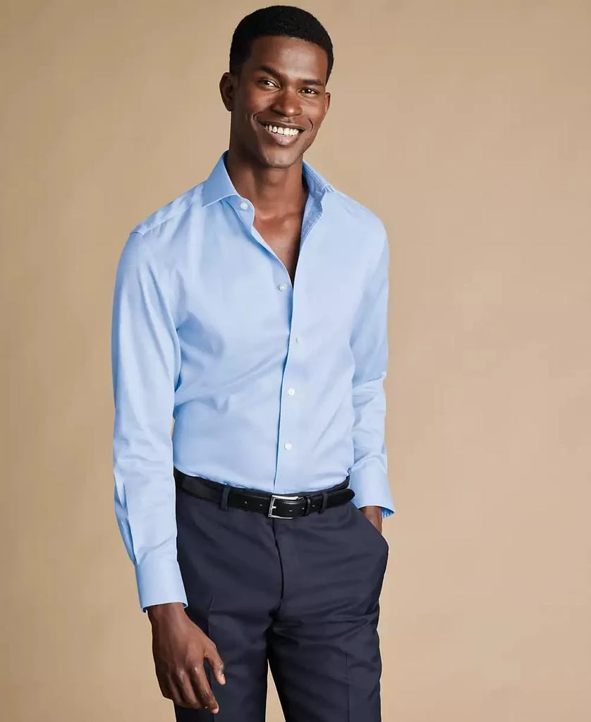 Charles Tyrwhitt Men's Slim-Fit Non-Iron Puppytooth Dress Shirt 1