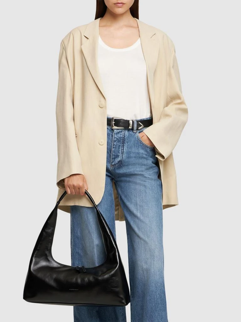 Marge Sherwood Large Hobo Plain Leather Shoulder Bag 1