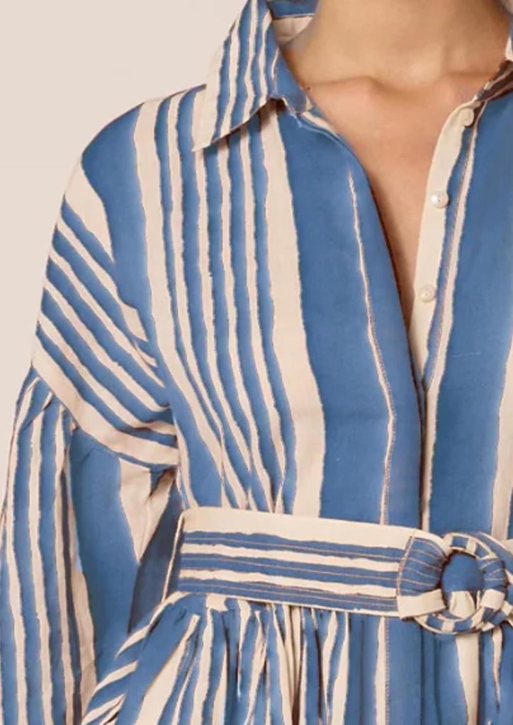 Cleobella Tiana Mini Dress In Vecchio Stripe