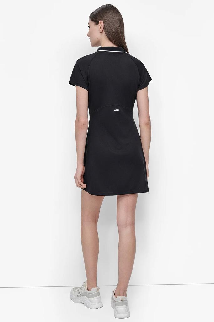 DKNY COURT PIQUE POLO DRESS WITH BUILT IN SHORTS