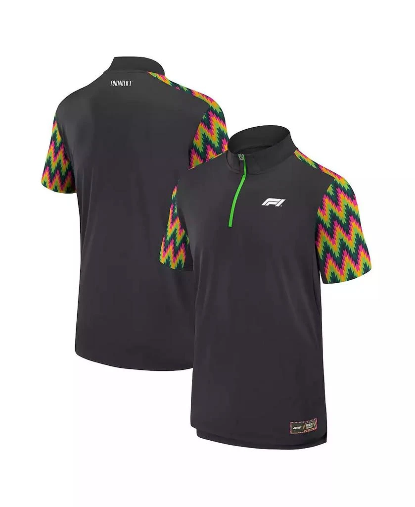 Formula 1 Men's Black 2024 Mexico City Grand Prix Tech Quarter-Zip Polo Shirt 1