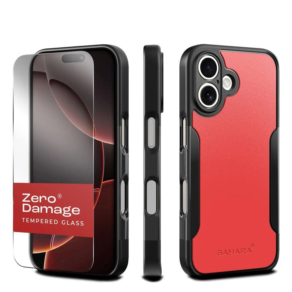 SAHARA - Classic Series Case
Tempered Glass Kit - Apple iPhone 16