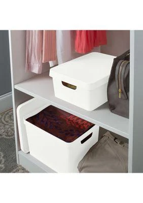 Simplify Medium Vinto Storage Box With Lid In Ivory 3