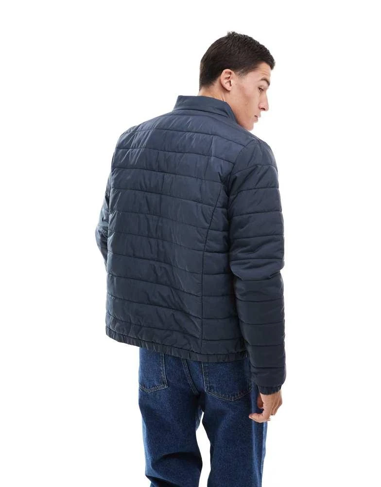 New Look New Look lightweight funnel neck puffer jacket in navy 3