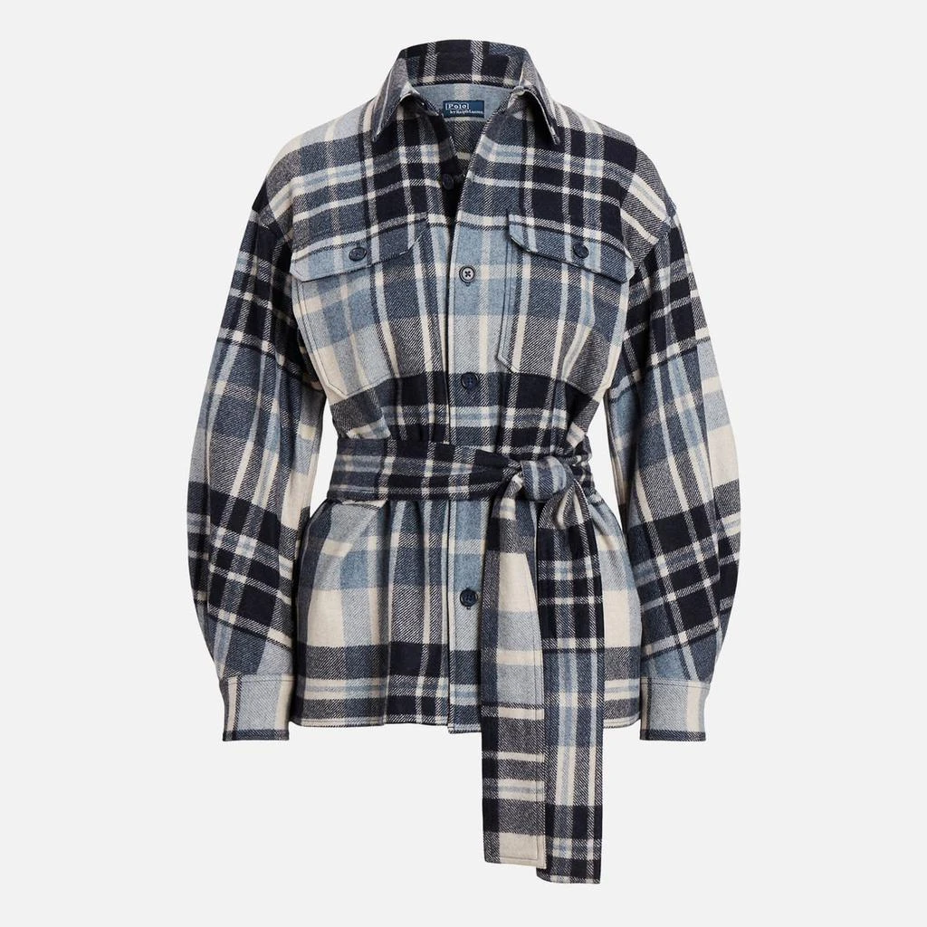 Polo Ralph Lauren Polo Ralph Lauren Plaid Recycled Wool-Blend Shirt 4