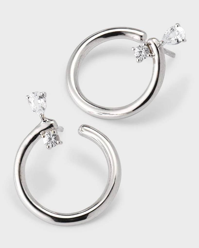 Monica Rich Kosann Sterling Silver Galaxy Midi Wrap Hoop Earrings 3