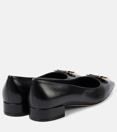Salvatore Ferragamo Venera 20 leather ballet flats 2