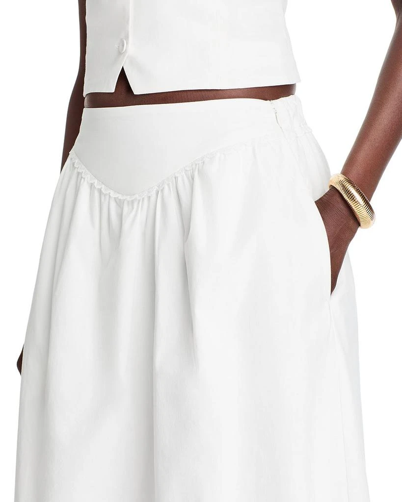 Wayf Claire Drop Waist A Line Skirt 4