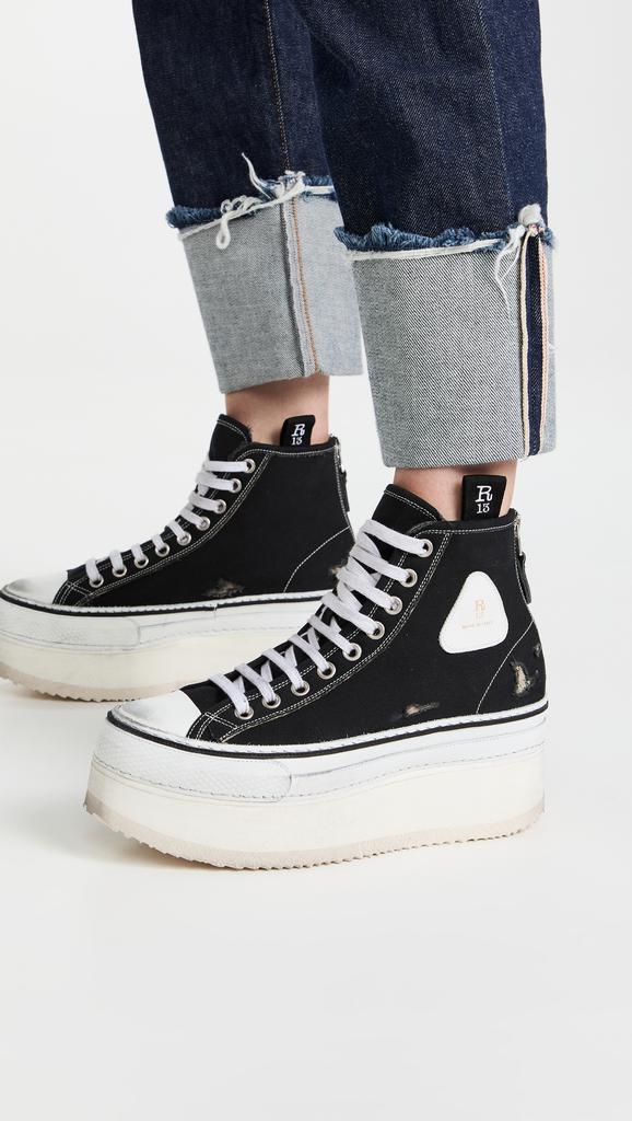 R13 Platform High Top Sneakers