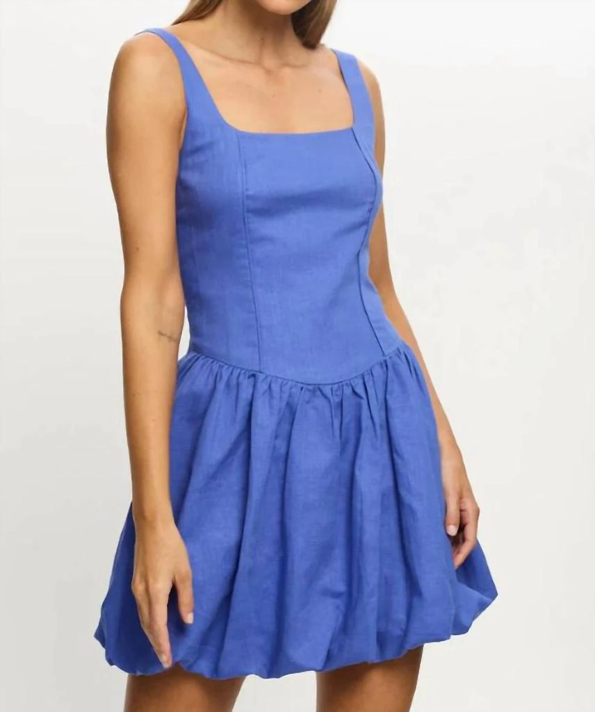 knee length dresses for ladies Corfu Mini Dress - Pink Embroidery