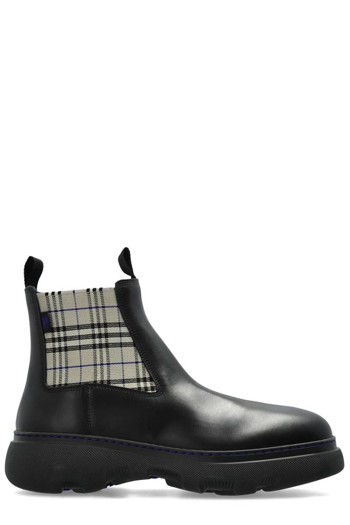 Burberry Burberry Creeper Check Pattern Chelsea Ankle Boots 1