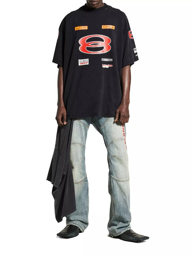 Balenciaga Sponsor Logos Oversized T-Shirt 3