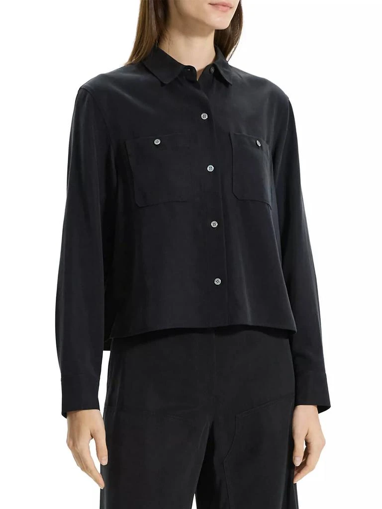Theory Boxy Button-Front Shirt 3