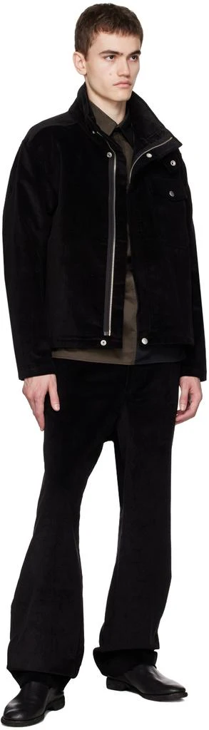 3MAN Black Four-Pocket Trousers 4