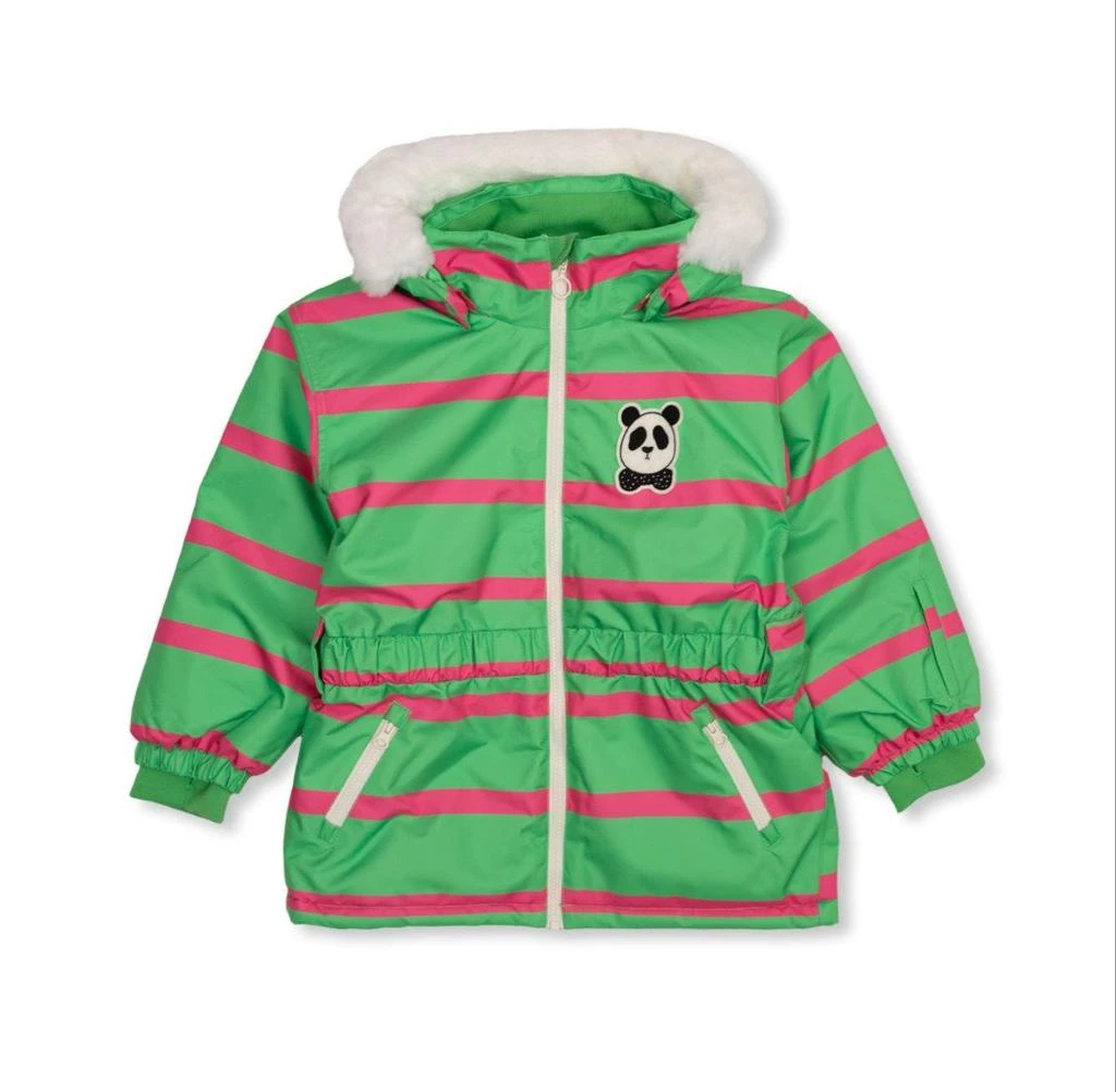 Mini Rodini Mini Rodini Zip-Up Striped Raincoat