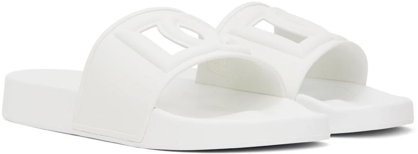 Dolce & Gabbana White DG Logo Slides 4