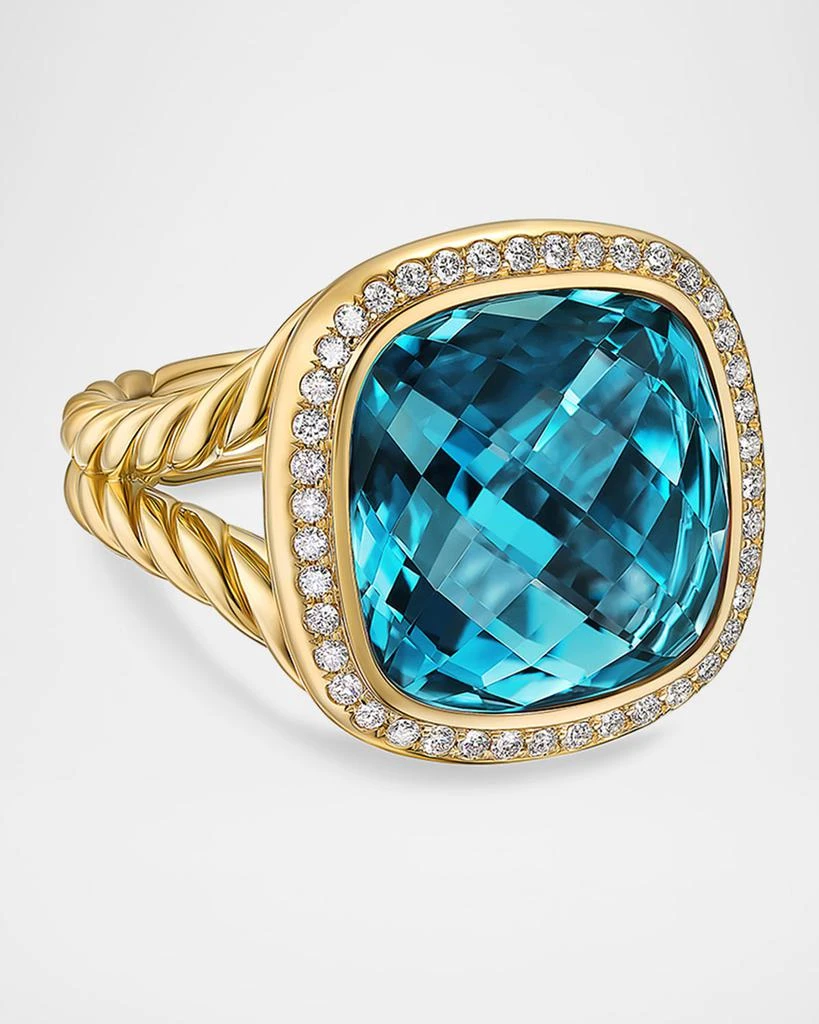 David Yurman Albion Ring with Gemstones and Diamonds in 18K Gold, 15mm 4