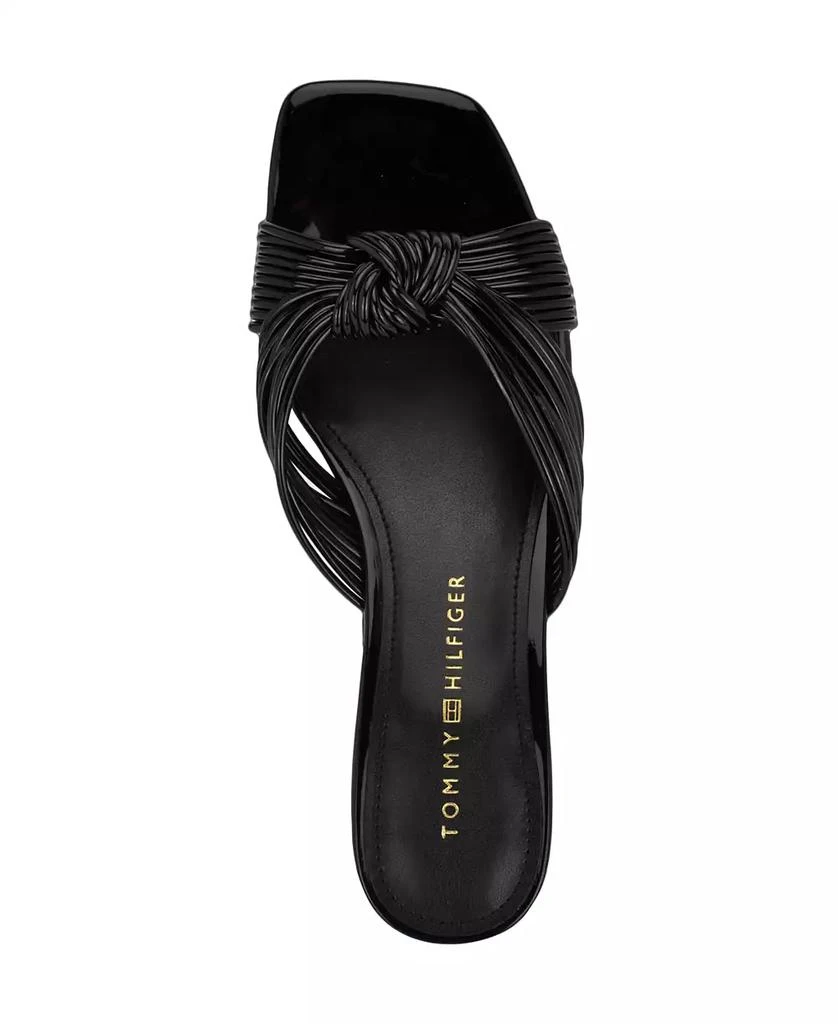 Tommy Hilfiger Women's Philie Knotted Crisscross Block Heel Sandals 4