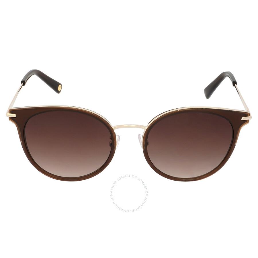 Balmain Brown Gradient Round Unisex Sunglasses BL 6089K 2 56